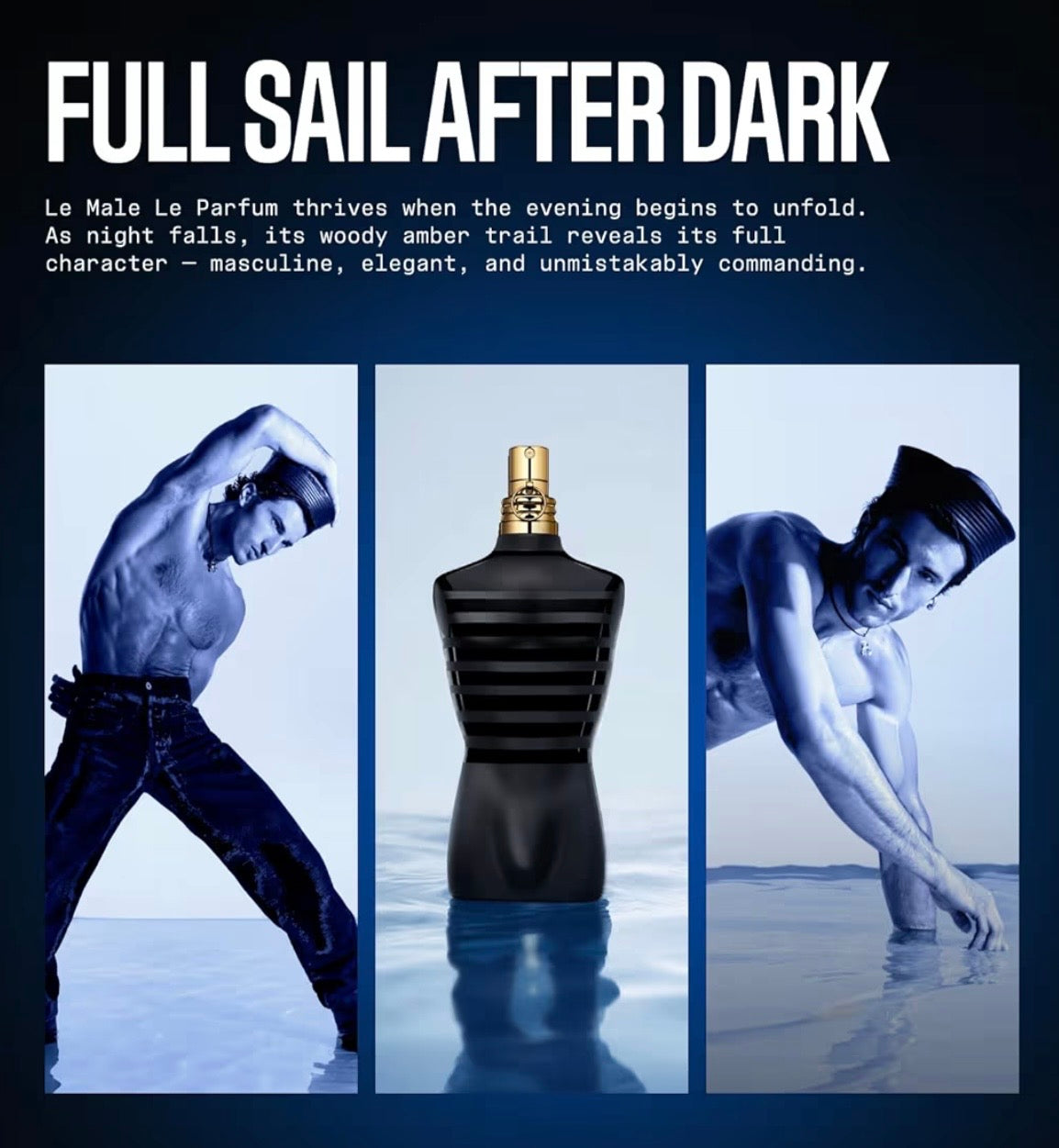 Le Male Le Parfum de Jean Paul Gaultier para Hombre 4.2 oz Spray de Eau de Parfum Intenso
