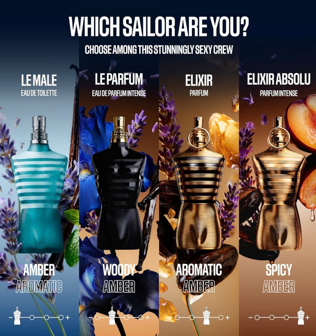 Le Male Le Parfum de Jean Paul Gaultier para Hombre 4.2 oz Spray de Eau de Parfum Intenso