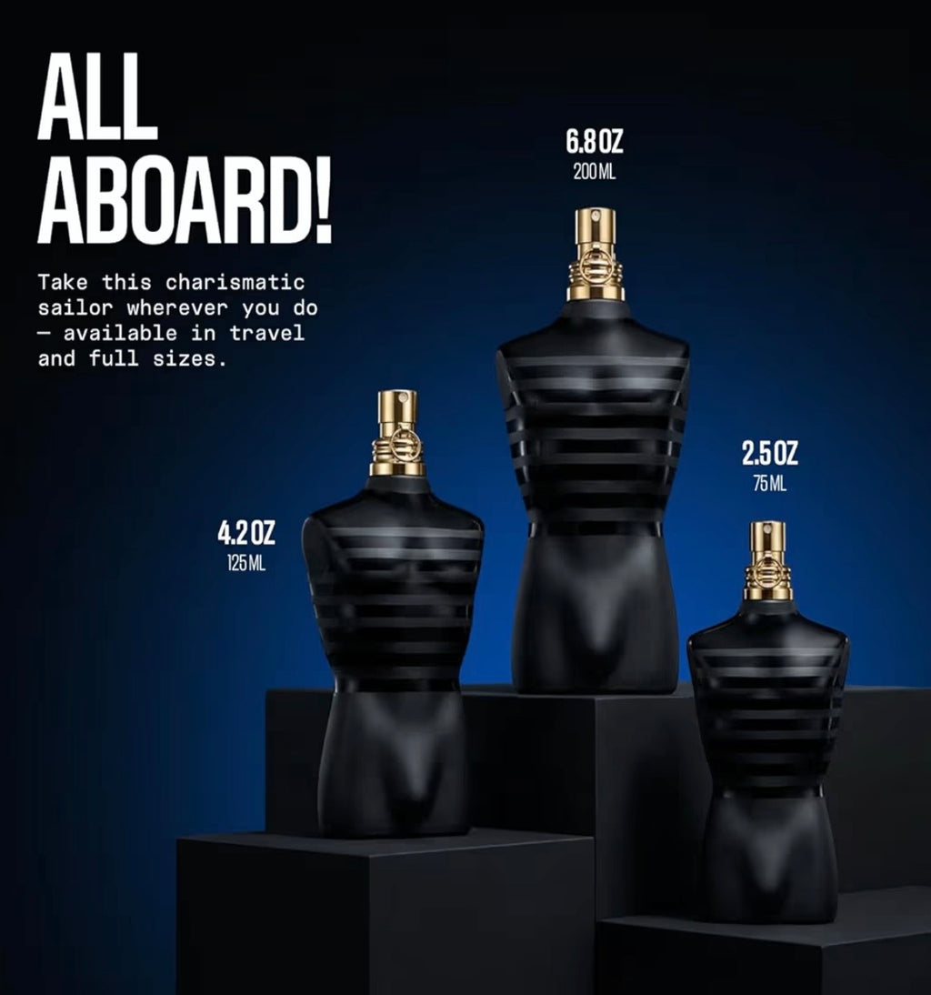 Le Male Le Parfum de Jean Paul Gaultier para Hombre 4.2 oz Spray de Eau de Parfum Intenso
