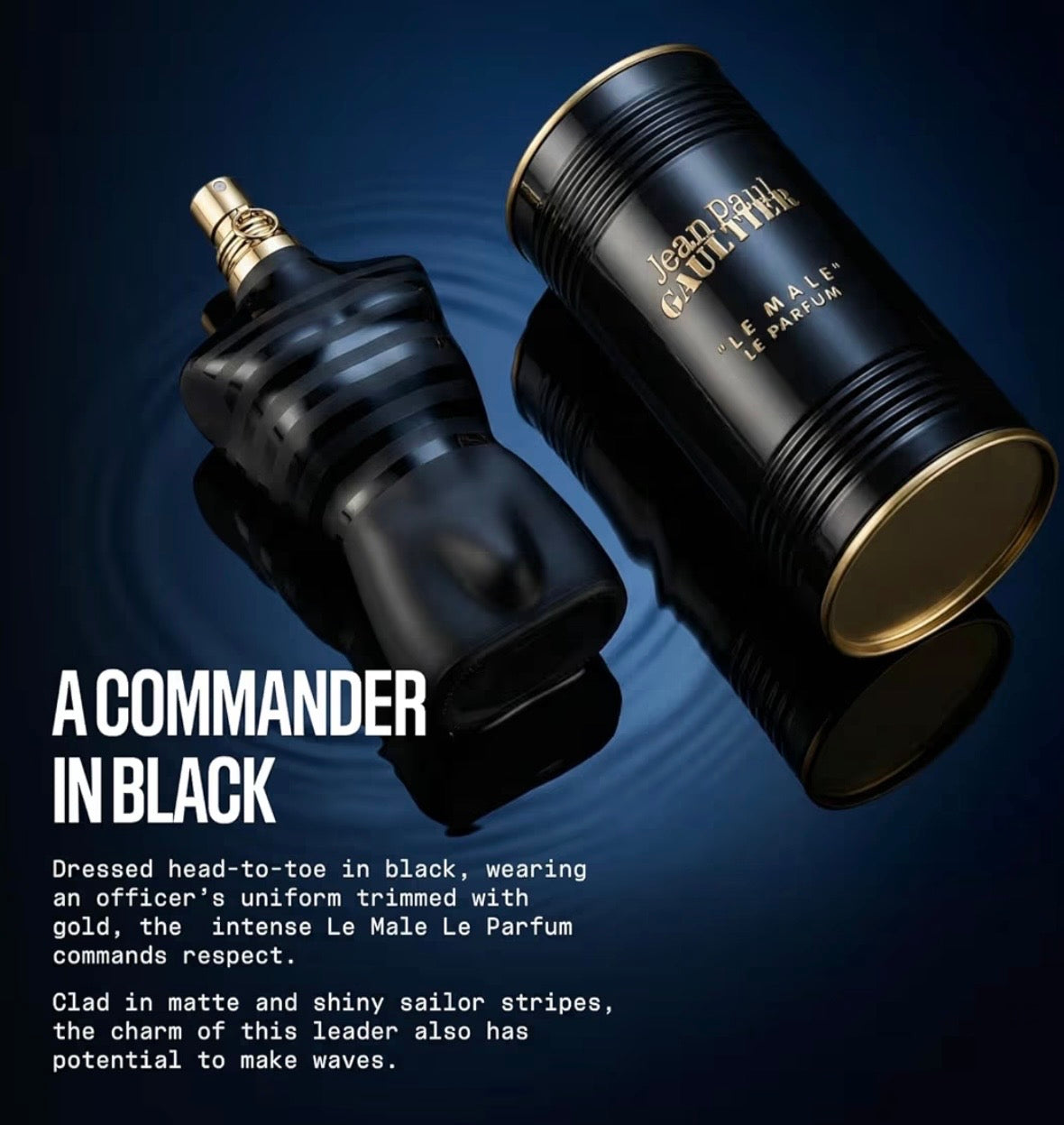 Le Male Le Parfum de Jean Paul Gaultier para Hombre 4.2 oz Spray de Eau de Parfum Intenso
