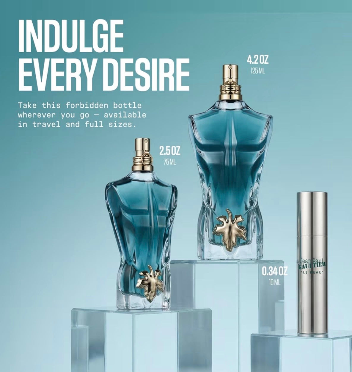 Le Beau by Jean Paul Gaultier - Eau de Toilette en espray para hombre, 4.2 onzas