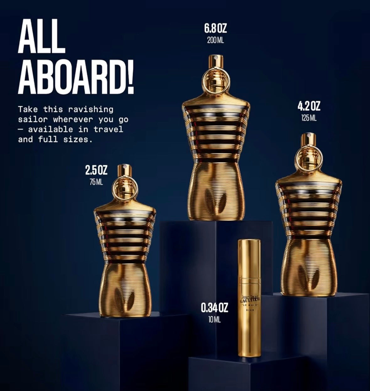 Le Male Elixir de Jean Paul Gaultier para hombre 4.2 oz Parfum Spray